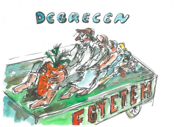 Az Egyetem idén a "Egészségben és egységben az erő" mottóval a répamesét        