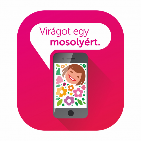 virágot egy mosolyért logó